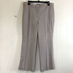 J Crew Hayden Linen Crop Pants Size 14 Cream lined Pants Size 14 High Waist.